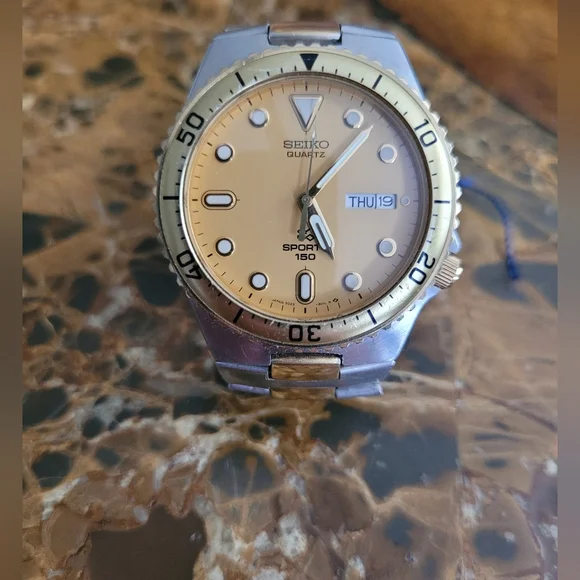 Seiko Gold and Silver Quartz Watch